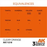 Clear Orange 17ml - AK Interactive AK11218 Clear Orange 17ml - AK Interactive AK11218