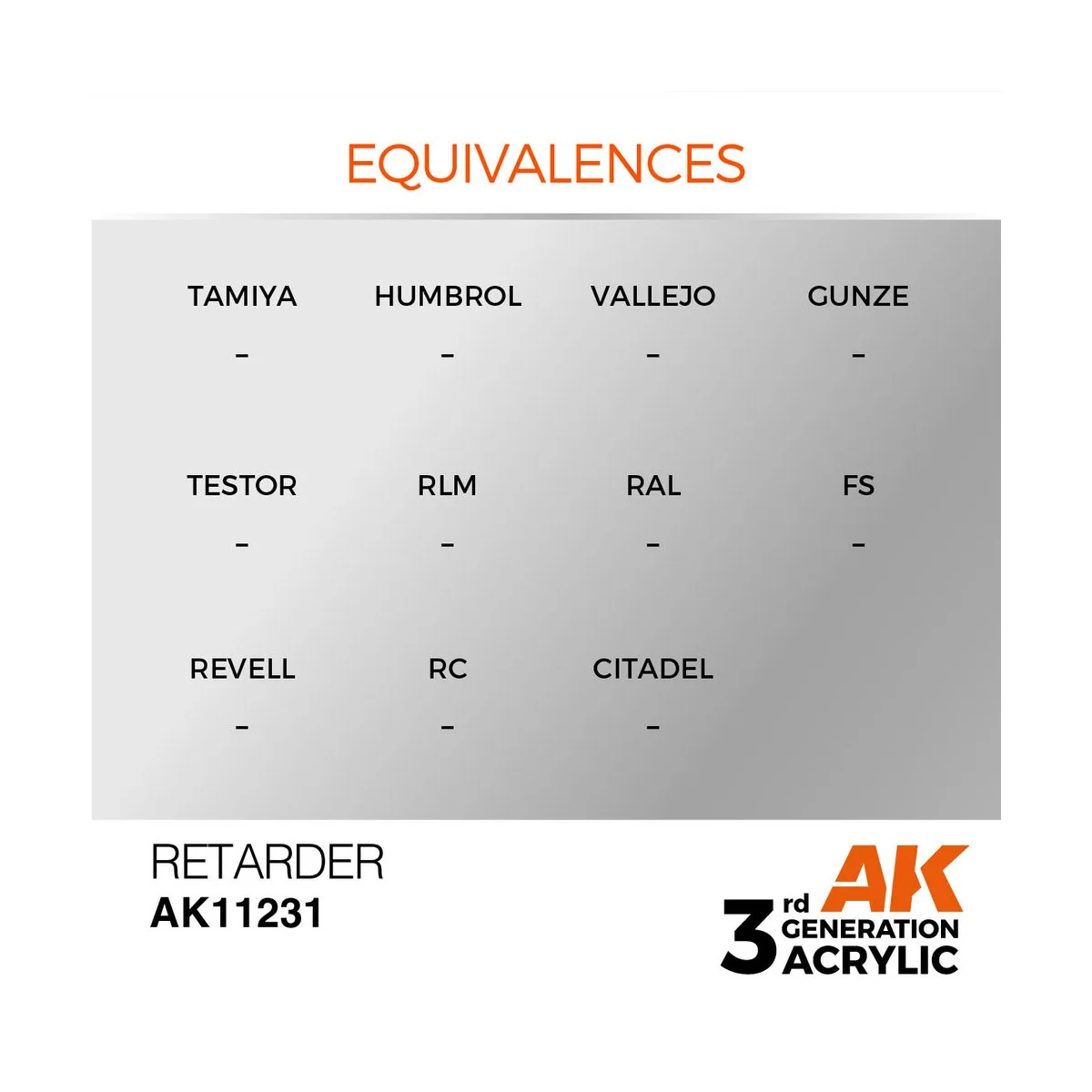 Retarder 17ml - AK Interactive AK11231 Retarder 17ml - AK Interactive AK11231