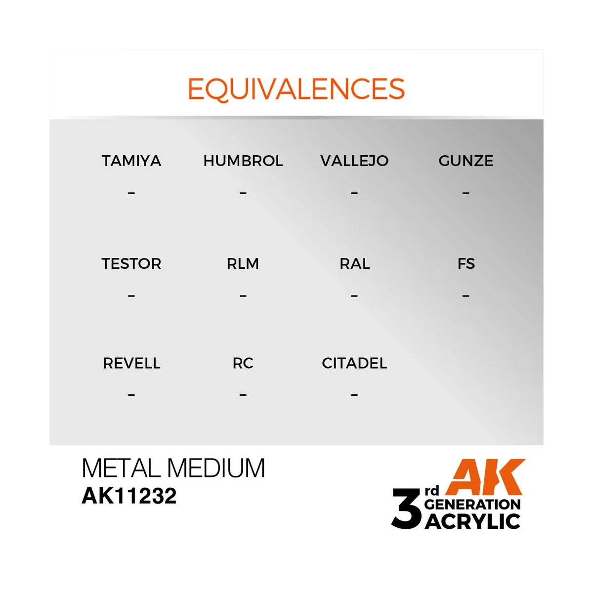 Metal Medium 17ml - AK Interactive AK11232 Metal Medium 17ml - AK Interactive AK11232