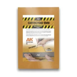 CARVING FOAM 10MM A5 SIZE (228 x 152 MM) - AK Interactive AK8092