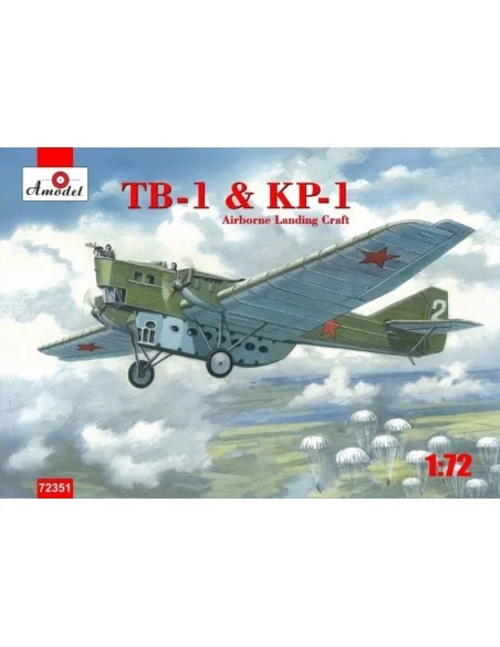 TB-1 & KP-1 Airborne landing craft, 1/72 - Amodel AMO72351