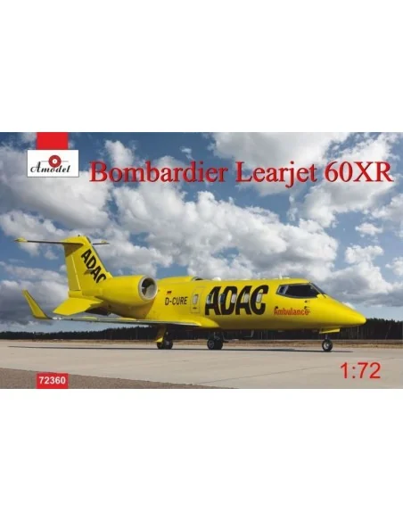 Bombardier Learjet 60XR ADAC Ambulance, 1/72 - Amodel AMO72360