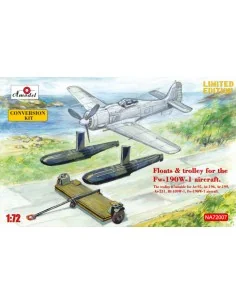 Floats & trolley for Fw-190W-1 fighter, 1/72 - Amodel AMO-NA72007