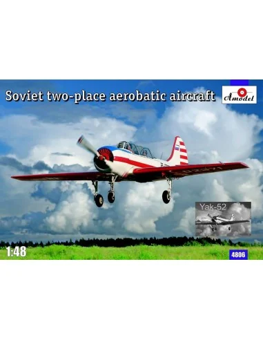 Yak-52 Soviet two-seat aerobatic airc., 1/48 - Amodel AMO4806