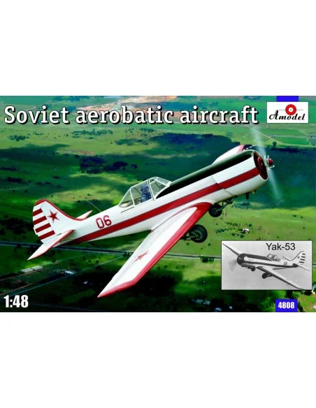 Yak-53 Soviet aerobatic aircraft, 1/48 - Amodel AMO4808