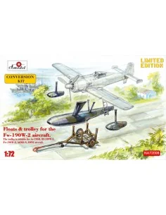 Floats & trolley for Fw-190W-2 fighter, 1/72 - Amodel AMO-NA72008