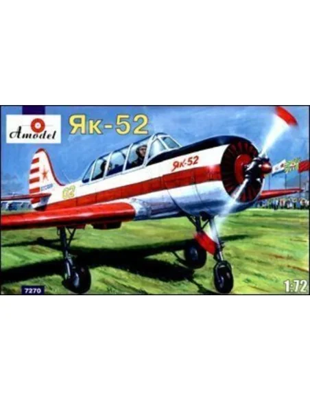 Yakovlev Yak-52 Soviet two-seat sporting, 1/72 - Amodel AMO7270
