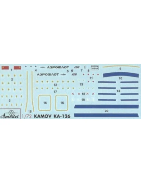 Kamov Ka-126 Soviet light helicopter, 1/72 - Amodel AMO7272