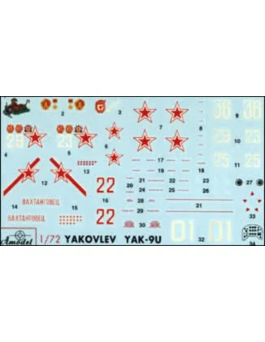 [NO_DESC] Yakovlev Yak-9U Soviet fighter, 1/72 - Amodel AMO7289