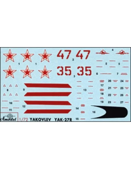 [NO_DESC] Yakovlev Yak-27R Soviet interceptor, 1/72 - Amodel AMO72111