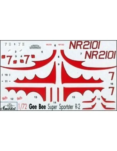 Gee Bee Super Sportster R2 Aircraft, 1/72 - Amodel AMO72114
