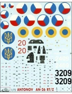 Antonov An-26 RR, RT, Z version, military, 1/72 - Amodel AMO72134 2