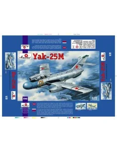 [NO_DESC] Yakovlev Yak-25M Soviet fighter, 1/72 - Amodel AMO72143
