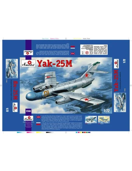 Yakovlev Yak-25M Soviet fighter, 1/72 - Amodel AMO72143