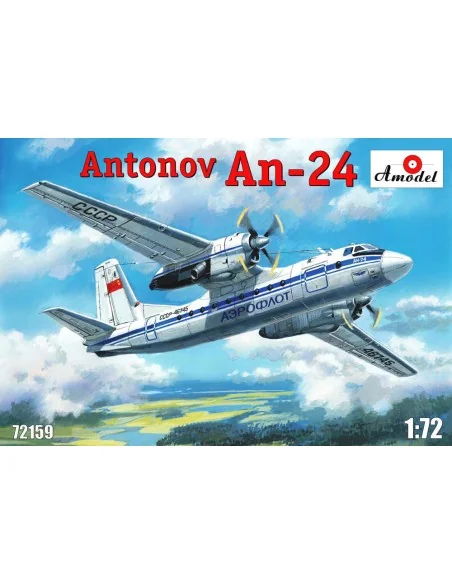 [NO_DESC] Antonov An-24 civil aircraft, 1/72 - Amodel AMO72159