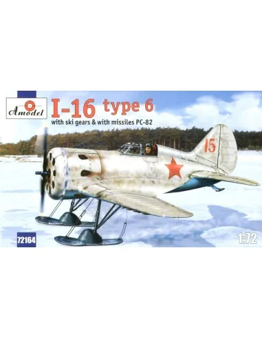 Polikarpov I-16 type 6 Soviet fighter, 1/72 - Amodel AMO72164