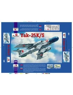 Yakovlev Yak-25K/S Soviet fighter, 1/72 - Amodel AMO72165