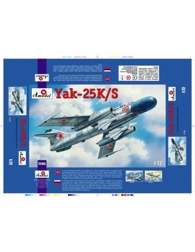 [NO_DESC] Yakovlev Yak-25K/S Soviet fighter, 1/72 - Amodel AMO72165