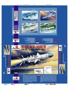 Kh-35 & Kh-35U/E (AS-20 Kayak) Sov. guid, 1/72 - Amodel AMO72173