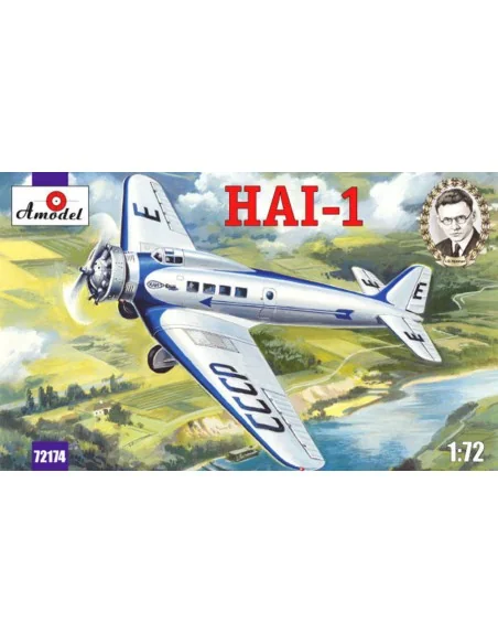 [NO_DESC] HAI-1 Soviet passenger aircraft, 1/72 - Amodel AMO72174