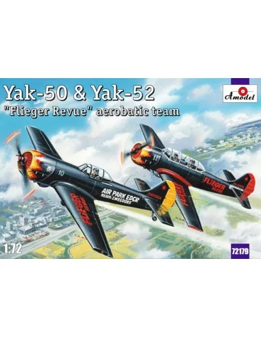 Yak-50 & Yak-52 'Flieger Revue' aerobati, 1/72 - Amodel AMO72179