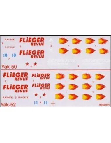 Yak-50 & Yak-52 'Flieger Revue' aerobati, 1/72 - Amodel AMO72179