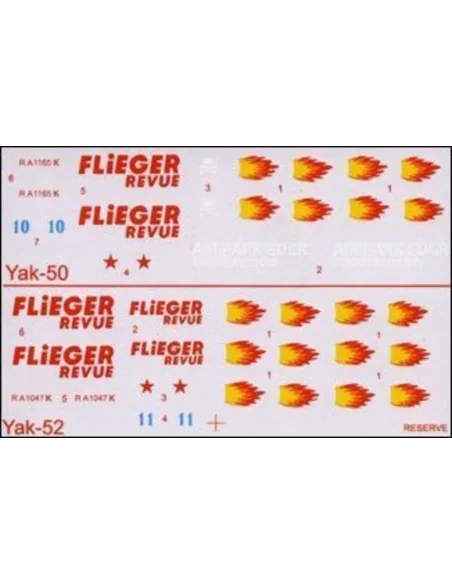 Yak-50 & Yak-52 'Flieger Revue' aerobati, 1/72 - Amodel AMO72179