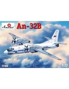 Antonov An-32B civil aircraft, 1/72 - Amodel AMO72180