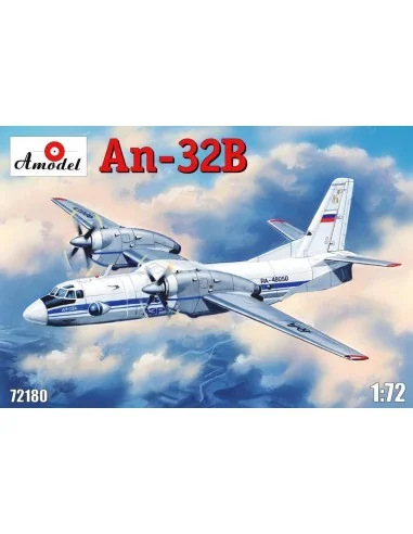 Antonov An-32B civil aircraft, 1/72 - Amodel AMO72180