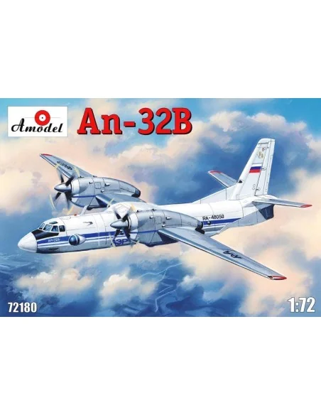 Antonov An-32B civil aircraft, 1/72 - Amodel AMO72180