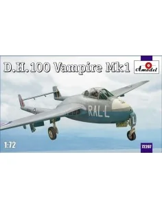 D.H.100 Vampire Mk1 RAF jet fighter, 1/72 - Amodel AMO72207