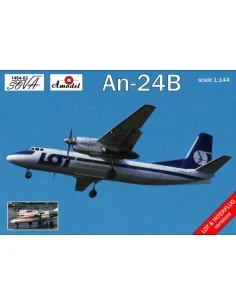 Antonov An-24B Polish/DDR airlines, 1/144 - Amodel AMO1464-02