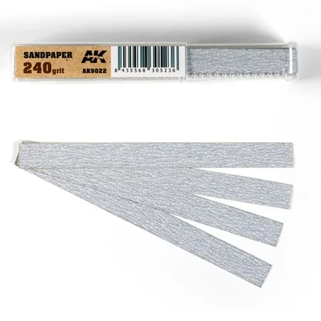 Dry Sandpaper 240 grit x 50 units - AK Interactive AK9022
