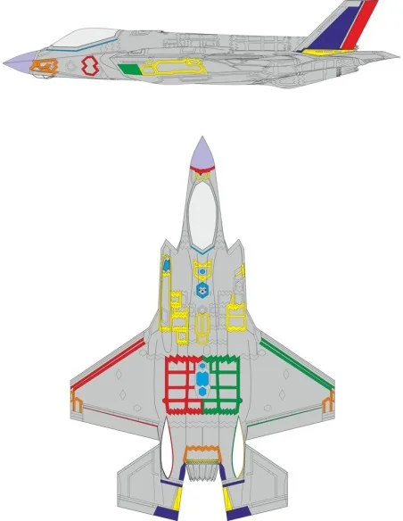 F-35A RAM coating early for Italeri, 1/48 - Eduard Accessories EX1156