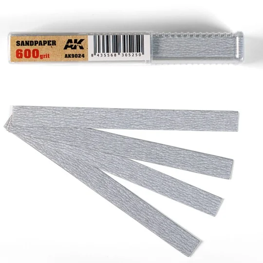 Dry Sandpaper 600 grit x 50 units - AK Interactive AK9024
