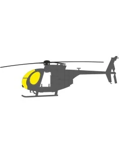 MH-6J Tface for ICM, 1/48 - Eduard Accessories EX1174