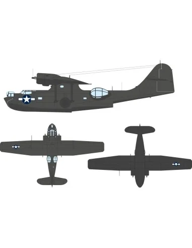 PBY-5A US national insignia (stars & bars) for Eduard / Revell, 1/4...