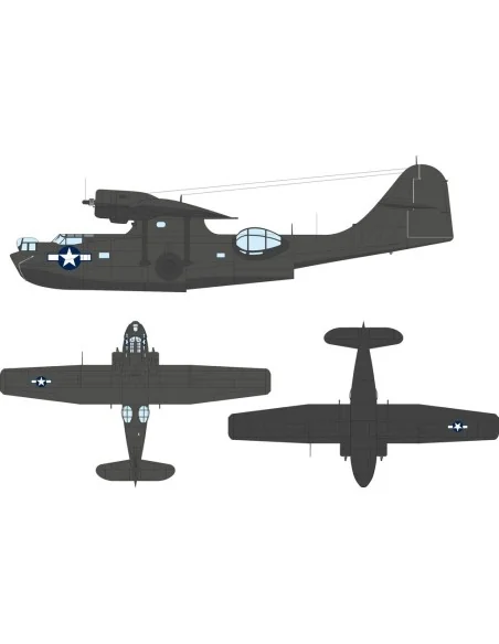 PBY-5A US national insignia (stars & bars) for Eduard / Revell, 1/4...