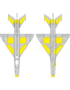 MiG-21F surface panels for Eduard, 1/48 - Eduard Accessories EX1193