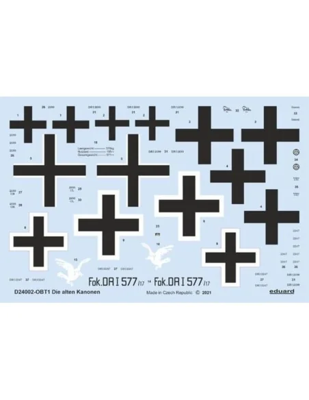 Die alten Kanonen for MENG, 1/24 - Eduard Accessories D24002