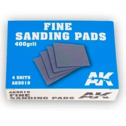 Fine Sanding Pads 400 grit. 4 units - AK Interactive AK9018