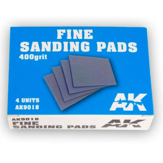 Fine Sanding Pads 400 grit. 4 units - AK Interactive AK9018