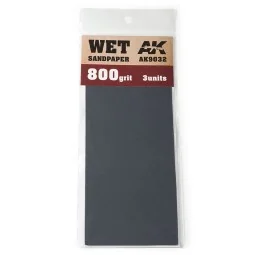Wet Sandpaper 800 Grit. 3 units - AK Interactive AK9032