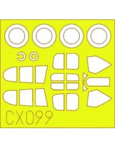 [NO_DESC] P-40E Kittyhawk Mk.I, 1/72 - Eduard Accessories CX099
