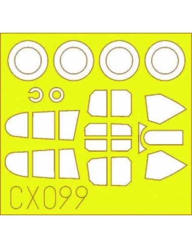 P-40E Kittyhawk Mk.I, 1/72 - Eduard Accessories CX099