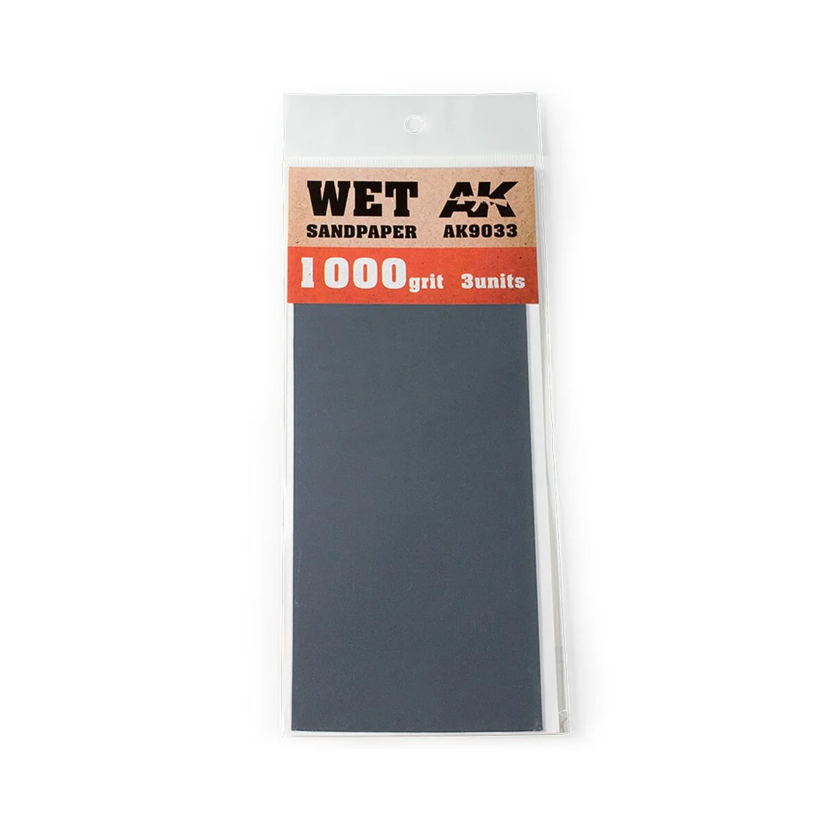 Wet Sandpaper 1000 Grit. 3 units - AK Interactive AK9033