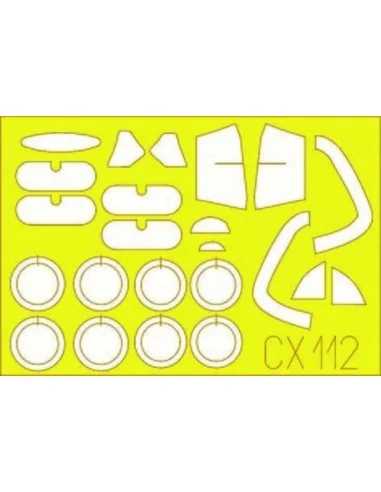 Me 163B Komet, 1/72 - Eduard Accessories CX112