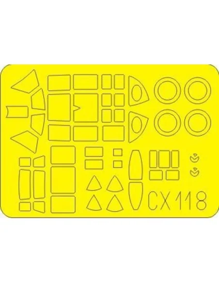 [NO_DESC] J1N Gekko/Irving CX118, 1/72 - Eduard Accessories CX118