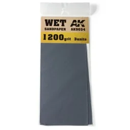 Wet Sandpaper 1200 Grit. 3 units - AK Interactive AK9034