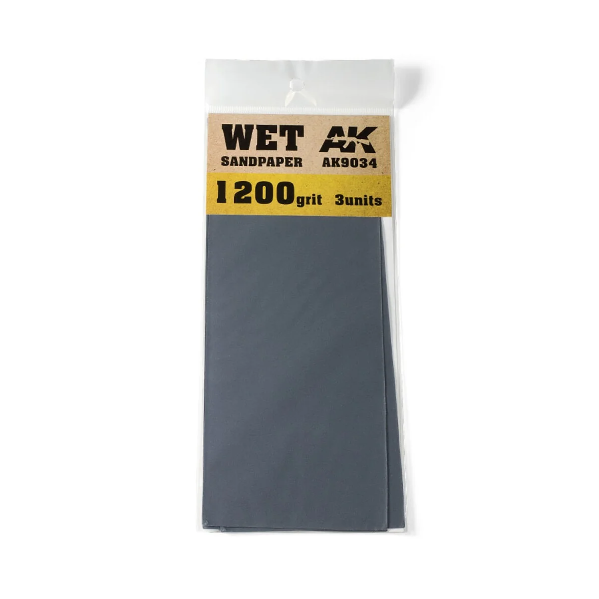 Wet Sandpaper 1200 Grit. 3 units - AK Interactive AK9034